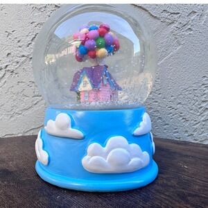 Disney Pixar Whimsical Up Carl & Ellie's Balloon House Snow Globe